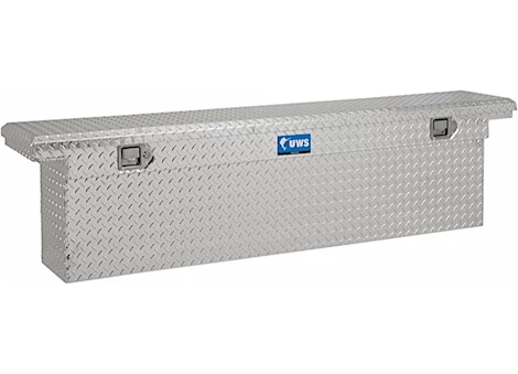 UWS Low Profile Deep Slim Line Single Lid Aluminum Crossover Tool Box - 70"L x 13"W x 18.25"H