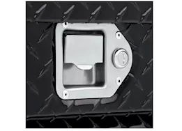 UWS 62" Aluminum Wedge Chest w/ Notched Beveled Insulated Lid, Black | APTBC62WNB