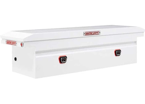 Weatherguard Saddle box, steel, full low profile, white, 11.0 cu ft Main Image