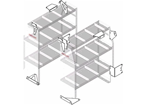 Weatherguard TRANSIT CONNECT REAR MOUNTING KIT