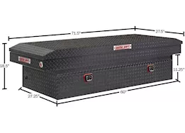 WEATHER GUARD 117-6-04SADDLE TOOL BOX- 15.5 CU FT