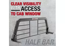 Weatherguard Half bar aluminum headache rack