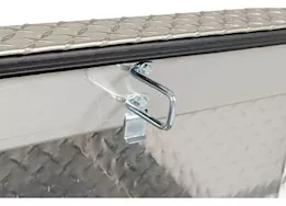 Weatherguard Saddle box, aluminum, full standard, clear, 11.0 cu ft