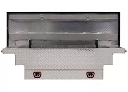 Weatherguard Saddle box, aluminum, compact low profile, clear, 8.0 cu ft