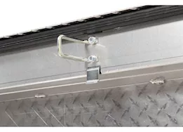 Weatherguard Saddle box, aluminum, compact, clear, 7.0 cu ft