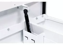 Weatherguard Saddle box, steel, compact, white, 7.0 cu ft