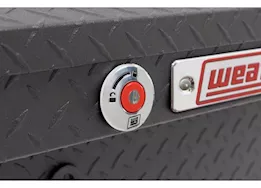 Weatherguard 87in standard profile lo-side box, aluminum, textured matte black, 7.0 cu ft
