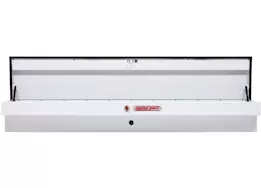 Weatherguard 87in standard profile lo-side box, steel, white, 7.0 cu ft