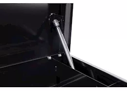 Weatherguard 41in standard profile lo-side box, steel, gloss black, 3.0 cu ft