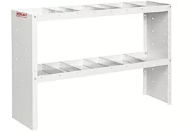 Weatherguard Heavy duty adjustable 2 shelf unit, 52 in x 35 in x 13-1/2 in