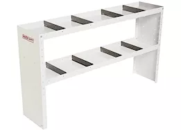 Weatherguard Heavy duty adjustable 2 shelf unit, 60 in x 35 in x 13-1/2 in