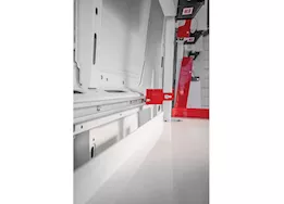 Weather Guard Ford transit freight all wb folding shelf mounting rails, driver front