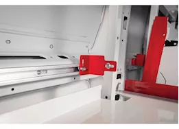 Weather Guard Ford transit freight all wb folding shelf mounting rails, driver front