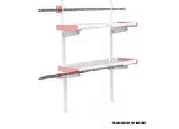 Weather Guard Ford transit freight all wb folding shelf mounting rails, driver front