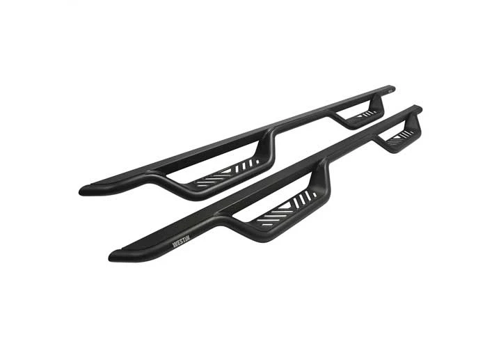 Westin Automotive 99-16 F250/350/450/550 CREW CAB OUTLAW DROP NERF STEP BARS TEXTURED BLACK