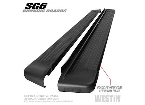 Westin Automotive 79 INCHES BLACK SG6 RUNNING BOARDS (BRKT SOLD SEP)