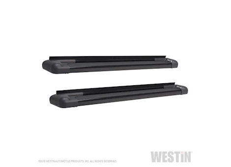 Westin Automotive BLACK ALUMINUM RUNNING BOARDS 68.4IN SG6 LED BLACK (BRKT SOLD SEP)