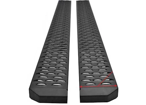 Westin Automotive Textured black running boards 68 inches textured black grate steps running board (brkt sold sep) Main Image