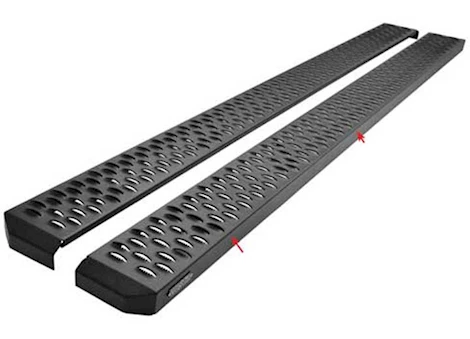 Westin Automotive Textured black running boards 86 inches textured black grate steps running board (brkt sold sep) Main Image