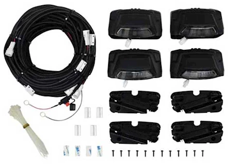 Westin Automotive INCLUDES 4 END CAPS WITH INTEGRATED LED LIGHTS AND WIRING HARNESS. BLK R5 LED LI