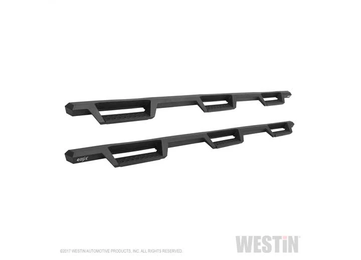 Westin Automotive 11-18 ram 2500/3500 cc(8ft bed)excl dually drill req text blk hdx drop wtw nerf step bars Main Image