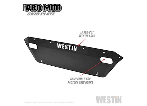 Westin Automotive 19-C RAM 1500(EXCL. REBEL)TEXTURED BLACK PRO-MOD SKID PLATE