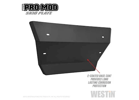 Westin Automotive 19-22 SILVERADO 1500 TEXTURED BLACK OUTLAW/PRO-MOD SKID PLATE