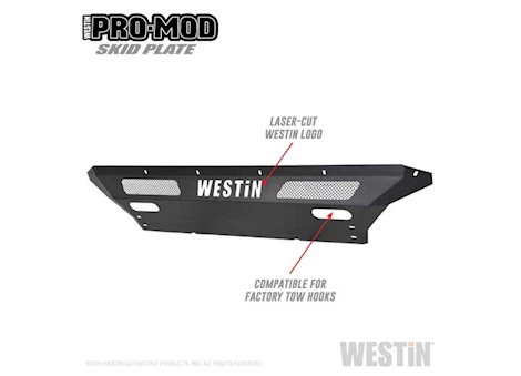 Westin Automotive 20-c silverado 2500/3500 textured black pro-mod skid plate Main Image