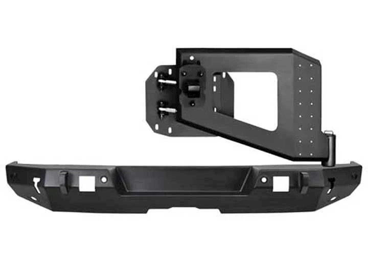 Westin Automotive 18-C WRANGLER JL WJ2 REAR BUMPER W/TIRE CARRIER W/SENSORS TEXTURED BLACK