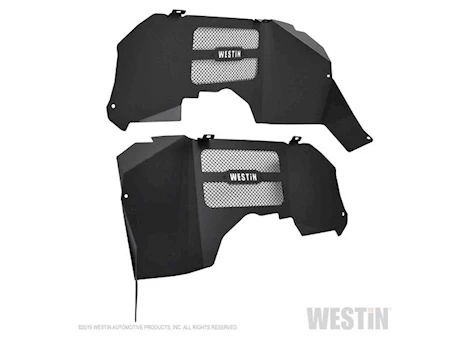 Westin Automotive 18-C WRANGLER/20-C GLADIATOR TEXTURED BLACK INNER FENDERS - FRONT