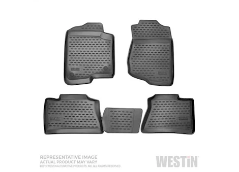 Westin Automotive 14-20 ROGUE BLACK PROFILE FLOOR LINERS FRONT & 2ND ROW