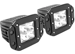 Westin Automotive All quadrant 3w osram w/terminated wiring (set of 2) fm4q flush mount led black