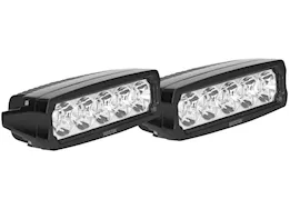 Westin Automotive Fusion5 led light bar single row 5.5in flex w/3w epistar (set of 2) black , harness & brackets incl