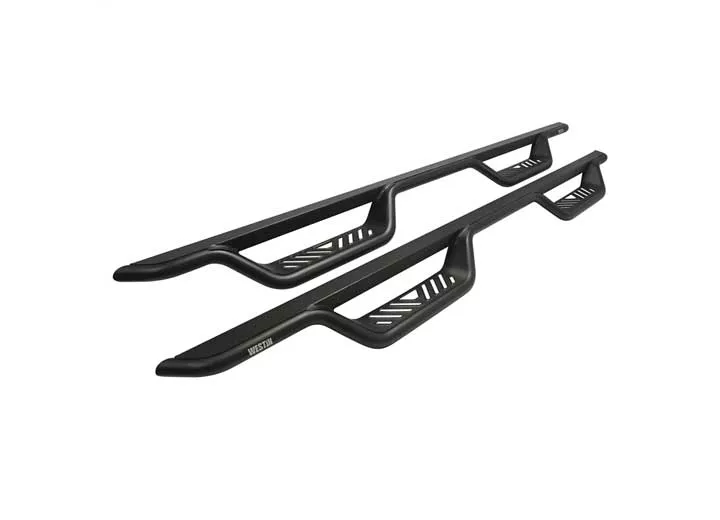 Westin Automotive 99-16 f250/350/450/550 crew cab outlaw drop nerf step bars textured black