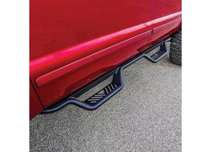 Westin Automotive 99-16 f250/350/450/550 crew cab outlaw drop nerf step bars textured black