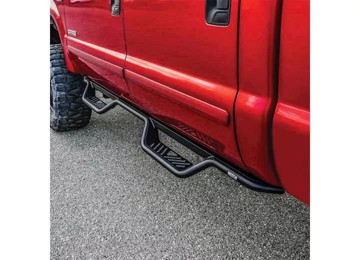 Westin Automotive 99-16 f250/350/450/550 crew cab outlaw drop nerf step bars textured black