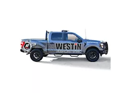 Westin Automotive 15-c f150/17-c f250/f350 supercrew outlaw drop nerf step bars textured black