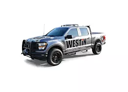 Westin Automotive 15-c f150/17-c f250/f350 supercrew outlaw drop nerf step bars textured black