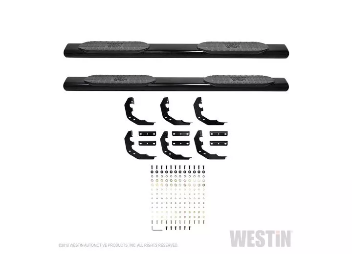 Westin Automotive 19-23 ram 1500 quad cab(excl.rebel)black pro traxx 6 oval nerf step bars