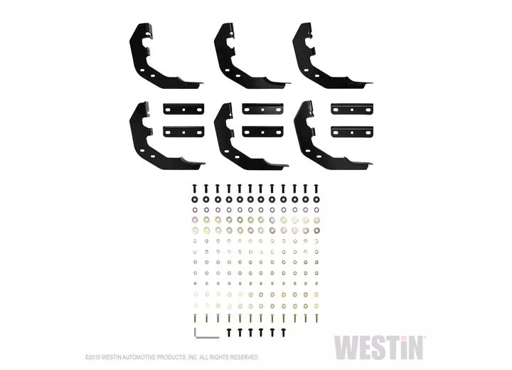 Westin Automotive 19-23 ram 1500 quad cab(excl.rebel)black pro traxx 6 oval nerf step bars