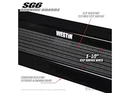 Westin Automotive 74.25 inches black sg6 running boards (brkt sold sep)