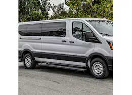 Westin Automotive 15-c transit van 150/250/350(36in driver side & 97in pass side)grate steps running boards txt black