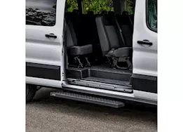 Westin Automotive 15-c transit van 150/250/350(single 54in pass sliding door)grate steps running boards txt black