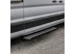 Westin Automotive 15-c transit van 150/250/350(single 54in pass sliding door)grate steps running boards txt black