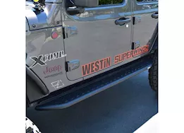 Westin Automotive 18-c wrangelr jl u 4dr outlaw running boards text black