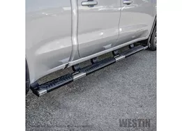 Westin Automotive 19-c silverado/sierra 1500 crew cab(5.5 ft bed)stainless r5 modular w2w nerf bar