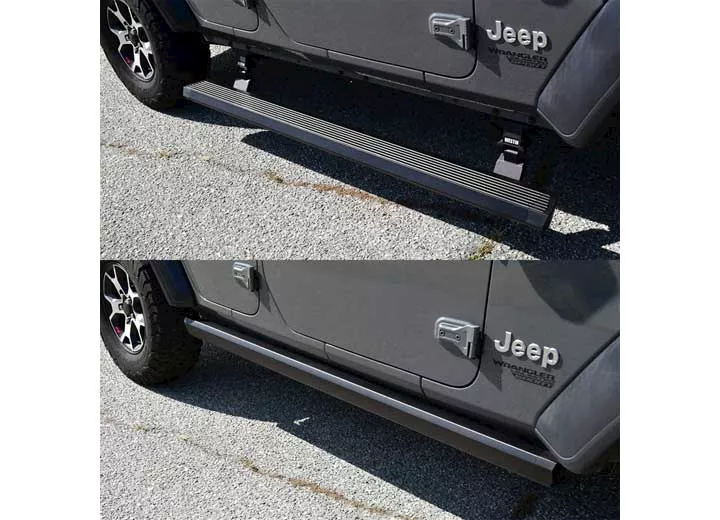 Westin Automotive 18-c wrangler jl u 4dr pro-e electric running boards textured black