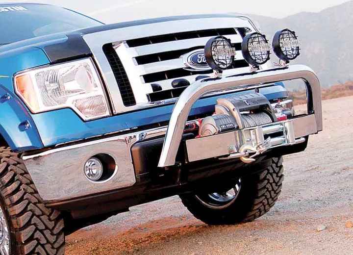 Westin Automotive 07-21 tundra max winch tray bull/light bar-black