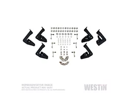 Westin Automotive 05-23 tacoma double cab textured black hdx stainless drop nerf bars