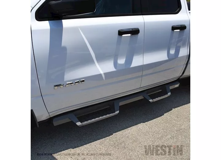 Westin Automotive 19-c ram 1500 quad cab hdx drop nerf step bars textured black